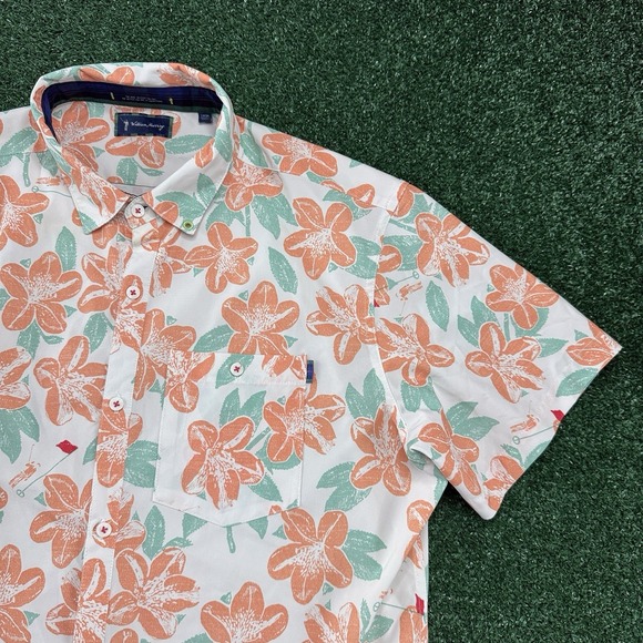William Murray Golf Other - William Murray Button Front Shirt Men's Short Sleeve Size Large Floral Print
